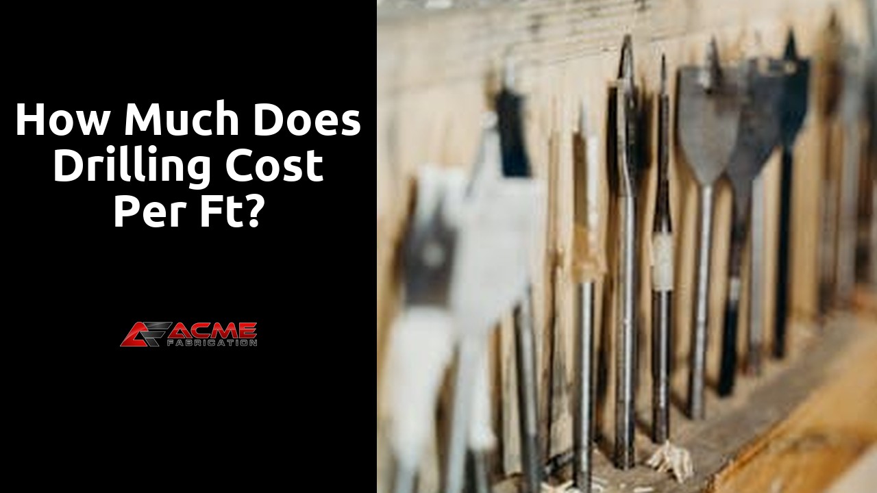 How much does drilling cost per ft?